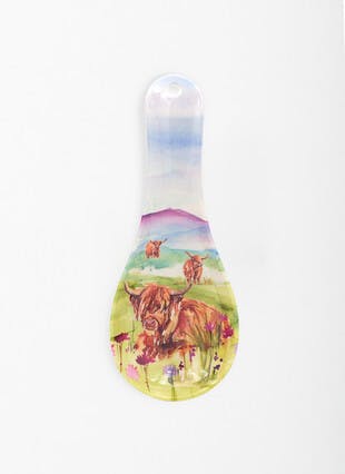 Highland Cow Melamine Spoon Rest
