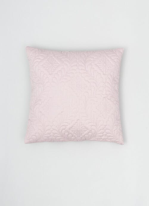 Damask Quilted Pinsonic Pink Cushion