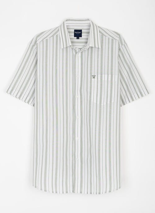 Easy Care Short Sleeve Striped Shirt