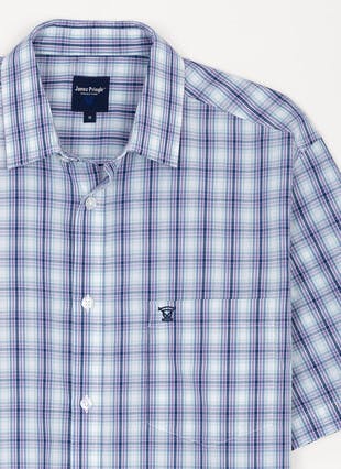 Easy Care Short Sleeve Check Shirt