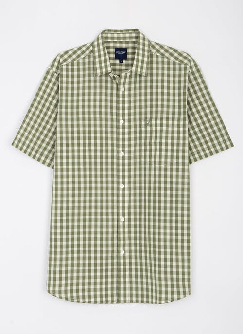 Easy Care Short Sleeve Check Shirt