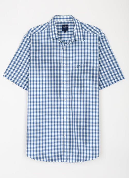 Easy Care Short Sleeve Check Shirt
