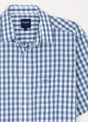 Easy Care Short Sleeve Check Shirt