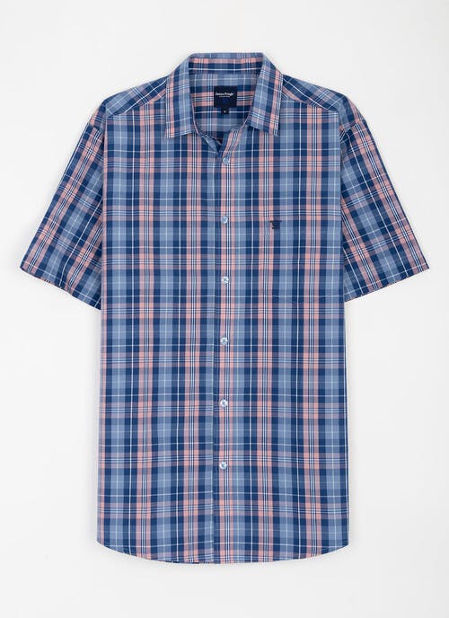 Easy Care Short Sleeve Check Shirt