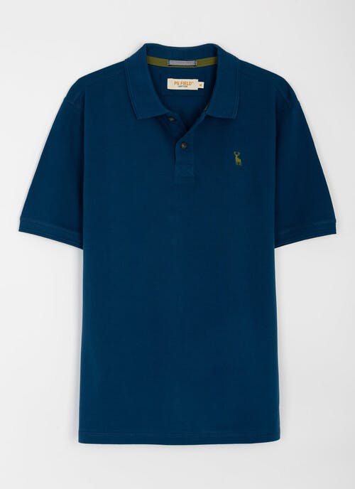 Pure Cotton Pique Logo Polo Shirt