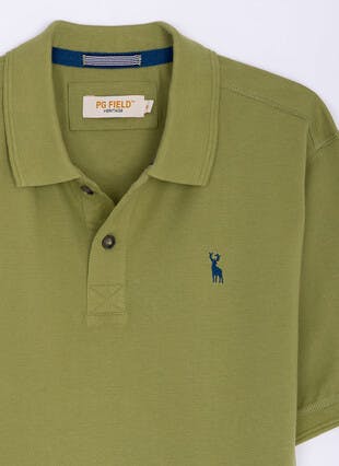 Pure Cotton Pique Logo Polo Shirt