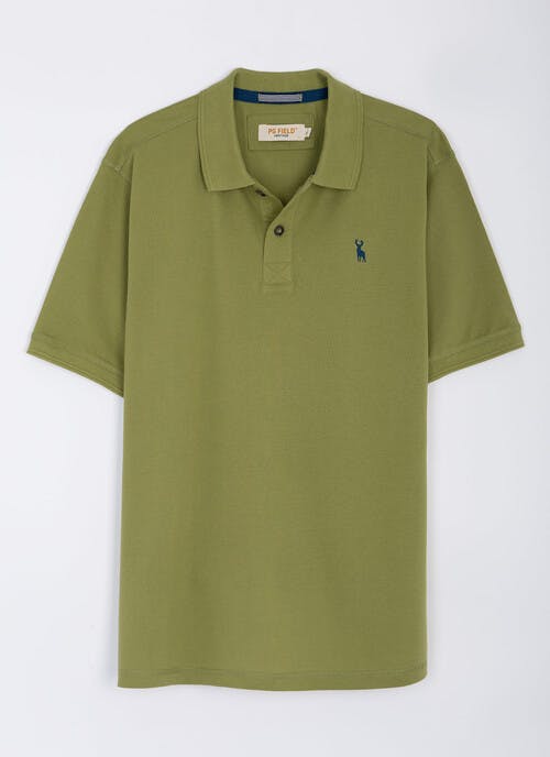 Pure Cotton Pique Logo Polo Shirt