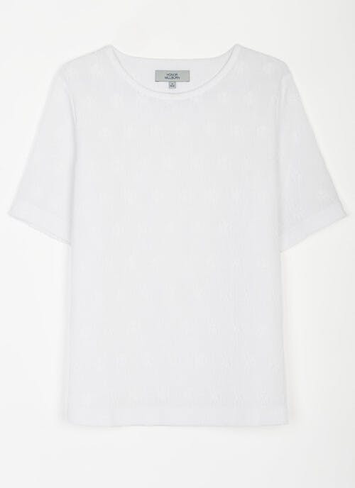 Daisy Jacquard Textured Top