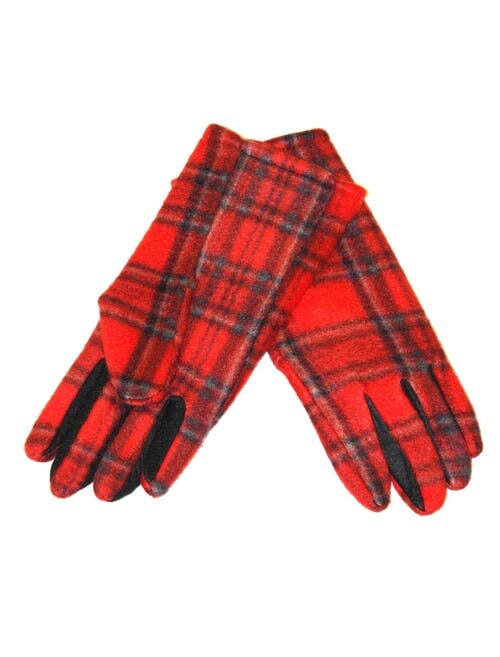 Tartan Check Gloves