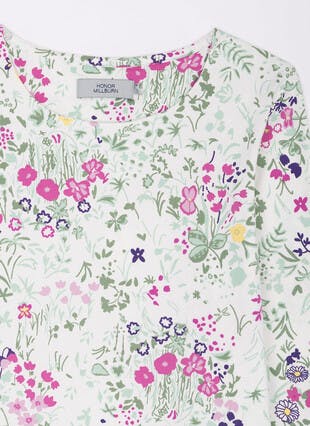 Warm Touch Floral Print Top