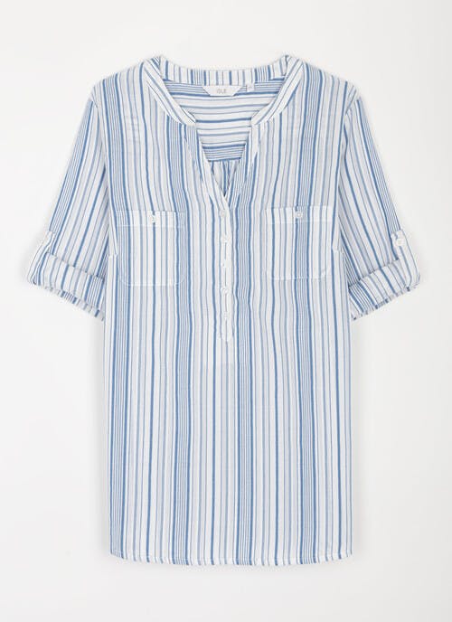 Pure Cotton Stripe Blouse