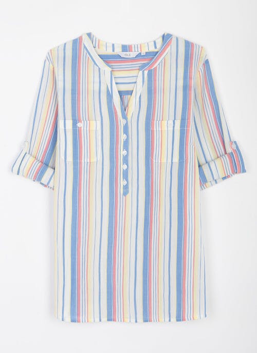 Pure Cotton Stripe Blouse