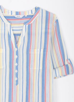 Pure Cotton Stripe Blouse