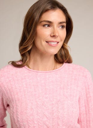 Cable Knit Crew Neck Jumper