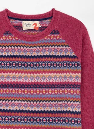 Pink Fairisle Jumper