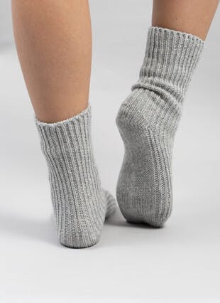 Cashmere Rib Bed Sock