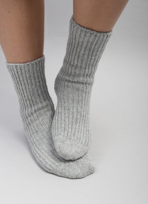 Cashmere Rib Bed Sock