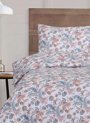 Ellery 200TC Cotton Sateen Turquoise Duvet Set