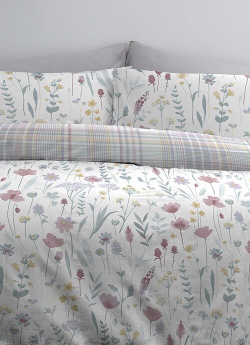 Freya Floral Print Easy Care Turquoise Pillowcase Set