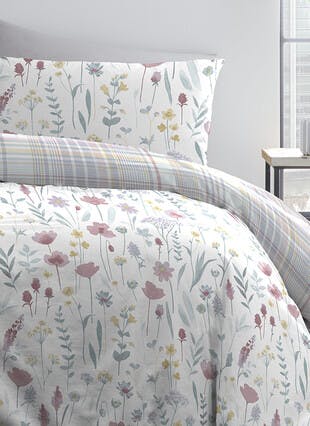 Freya Floral Print Easy Care Turquoise Duvet Set