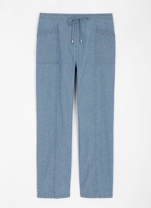 Pure Cotton Chambray Trouser