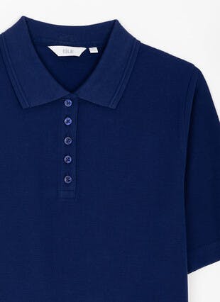 Pure Cotton Pique Polo Shirt