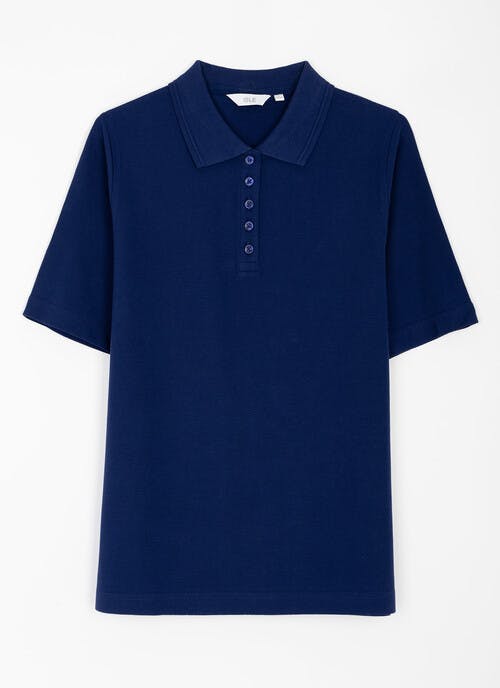 Pure Cotton Pique Polo Shirt