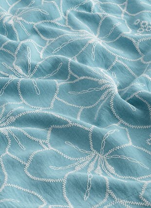 Floral Textured Tie Waist Midi Skirt