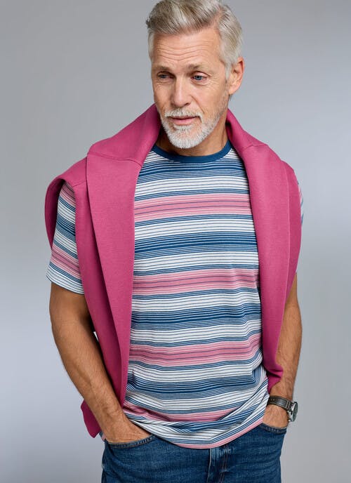 Pure Cotton Ombre Stripe T-Shirt