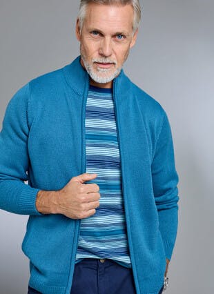 Easy Care Zip Through Cardigan