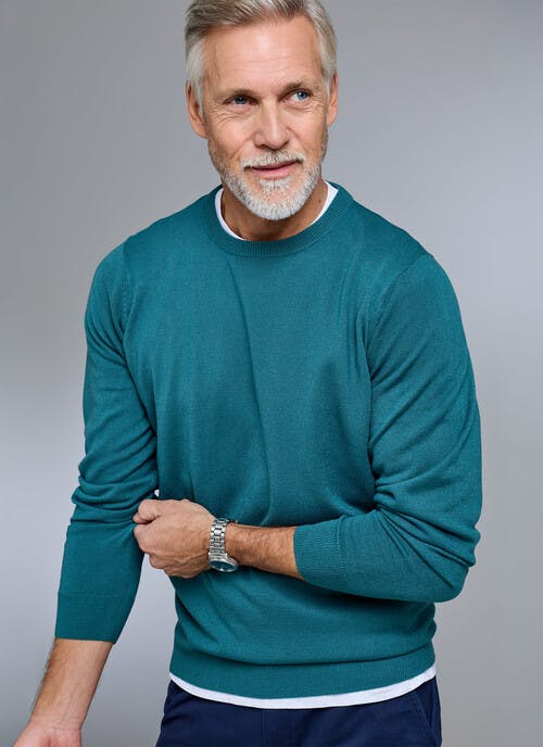 Fine Knit Crew Neck Jumper