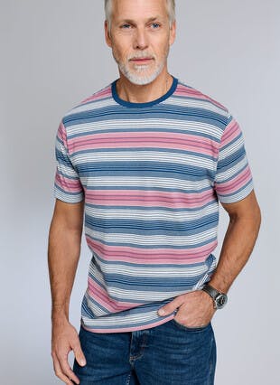 Pure Cotton Ombre Stripe T-Shirt