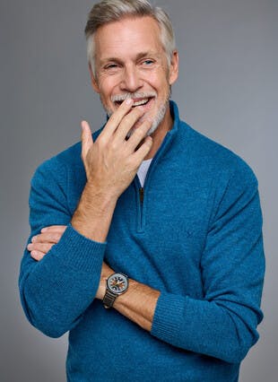 Lambswool Zip Neck Jumper