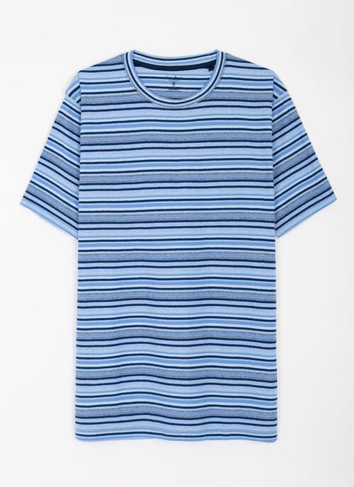 Pure Cotton Reverse Stripe T-Shirt