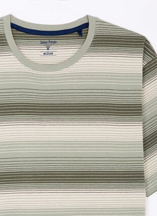 Pure Cotton Ombre Stripe T-Shirt