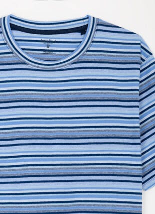 Pure Cotton Reverse Stripe T-Shirt