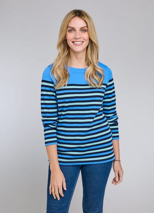 Pure Cotton Striped Top
