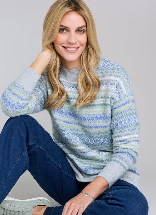 Fairisle Roll Neck Jumper