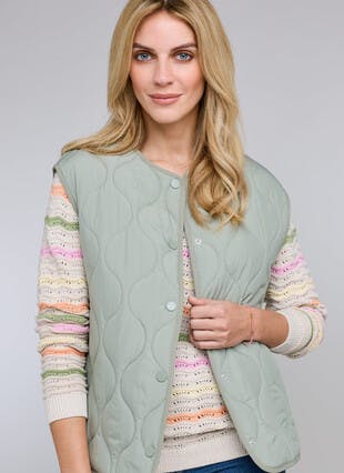 Smooth Touch Quilted Padded Gilet
