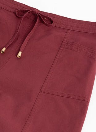 Pure Cotton Chambray Crop Trouser