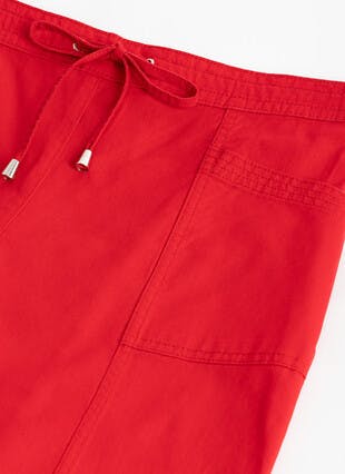 Pure Cotton Chambray Crop Trouser