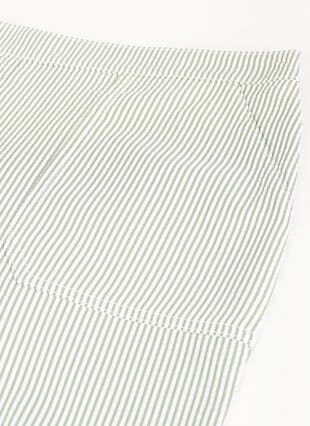 Seersucker Stripe Crop Trousers