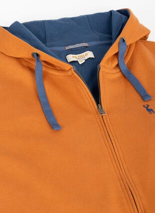 Cotton Rich Zip Through Hoodie