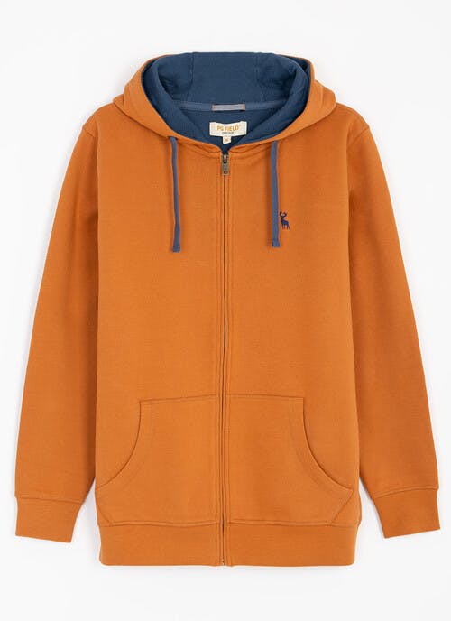 Cotton Rich Zip Through Hoodie