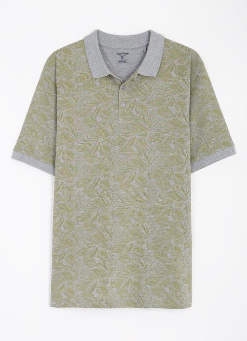 Cotton Rich Pique Printed Poloshirt