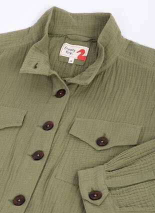 Pure Cotton Textured Jacket