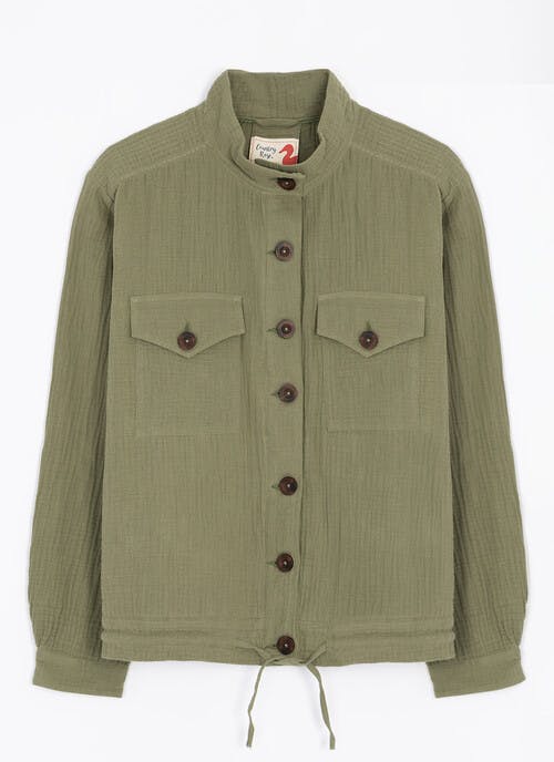 Pure Cotton Textured Jacket