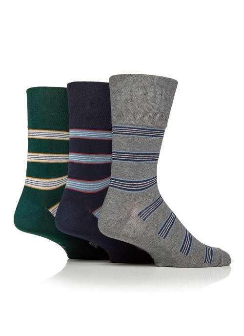 3pk Cotton Rich Stripe Socks