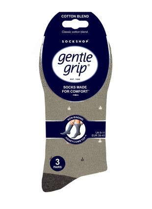 3pk Cotton Rich Micro Pattern Socks