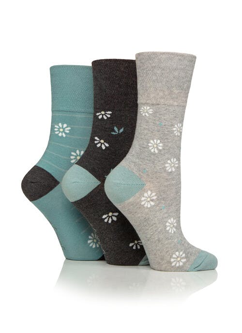 3pk Cotton Rich Daisy Sock 